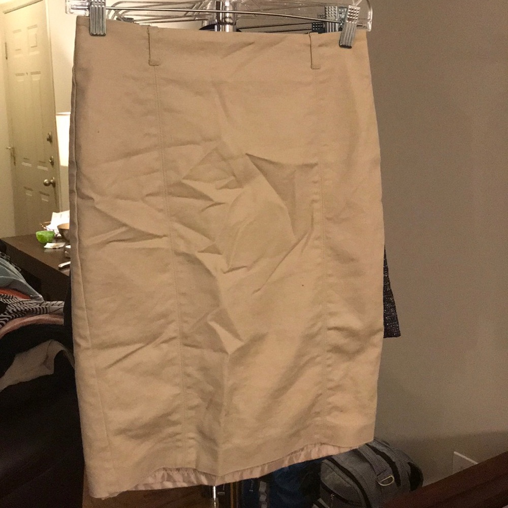 Tan Pencil Skirt
